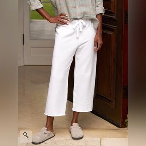 Frank & Eileen Catherine “24 White Drawstring Crop Sweatpants